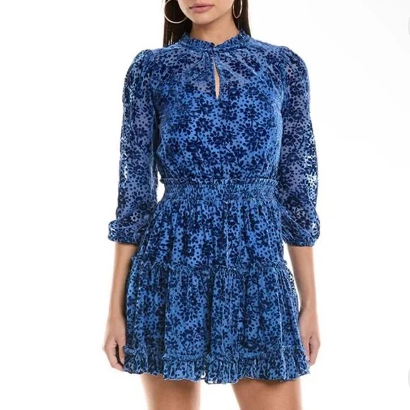 shoshanna blue dress Blue Polo Midi Dress